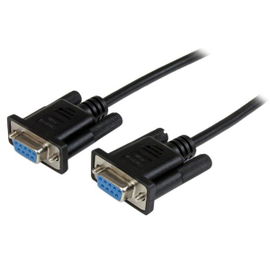 StarTech.com Cable de 2m Nulo de Módem Serie RS232 DB9 - Hembra a Hembra - Color Negro StarTech.com Cable de 2m Nulo de Módem Serie RS232 DB9 - Hembra a Hembra - Color Negro