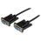 StarTech.com Cable de 2m Nulo de Módem Serie RS232 DB9 - Hembra a Hembra - Color Negro