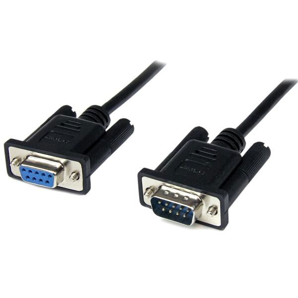 StarTech.com Cable 2m Módem Nulo Null Serie Serial DB9 Hembra a Macho - Negro