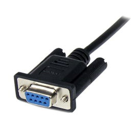 StarTech.com Cable 2m Módem Nulo Null Serie Serial DB9 Hembra a Macho - Negro