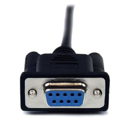 StarTech.com Cable 2m Módem Nulo Null Serie Serial DB9 Hembra a Macho - Negro