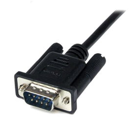 StarTech.com Cable 2m Módem Nulo Null Serie Serial DB9 Hembra a Macho - Negro