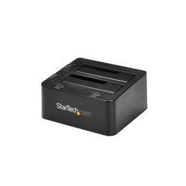 StarTech.com Docking Station USB 3.0 con UASP de 2 Bahías para Disco Duro o SSD SATA de 2,5 o 3,5 Pulgadas