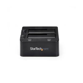 StarTech.com Docking Station USB 3.0 con UASP de 2 Bahías para Disco Duro o SSD SATA de 2,5 o 3,5 Pulgadas