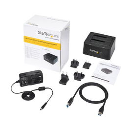 StarTech.com Docking Station USB 3.0 con UASP de 2 Bahías para Disco Duro o SSD SATA de 2,5 o 3,5 Pulgadas
