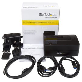 StarTech.com Docking Station USB 3.1 para Unidades SATA de 2,5 y 3,5 Pulgadas - Replicador de Puertos USB-A USB-C o eSATA