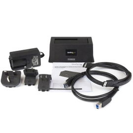 StarTech.com Estación de Acoplamiento USB 3.0 UASP eSATA para Conexión de Disco Duro SSD SATA III - Docking Station