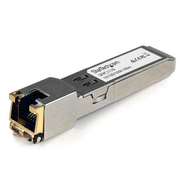 StarTech.com Módulo SFP Compatible con Cisco SFP-GE-T - Transceptor de Cobre RJ45 1000BASE-T - SFPC1110