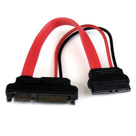 StarTech.com Adaptador Cable SATA 15cm Slimline Línea Delgada a SATA con Alimentación Corriente - Hembra a Macho StarTech.com Adaptador Cable SATA 15cm Slimline Línea Delgada a SATA con Alimentación Corriente - Hembra a Macho