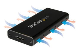 StarTech.com Caja USB 3.1 (10Gbps) para Unidades mSATA - Aluminio