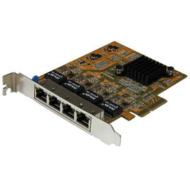 StarTech.com Tarjeta de Red PCI Express Ethernet Gigabit con 4 Puertos RJ45 StarTech.com Tarjeta de Red PCI Express Ethernet Gigabit con 4 Puertos RJ45