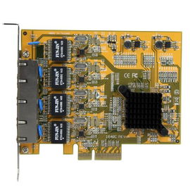 StarTech.com Tarjeta de Red PCI Express Ethernet Gigabit con 4 Puertos RJ45