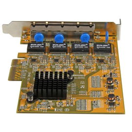 StarTech.com Tarjeta de Red PCI Express Ethernet Gigabit con 4 Puertos RJ45