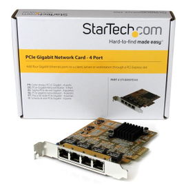 StarTech.com Tarjeta de Red PCI Express Ethernet Gigabit con 4 Puertos RJ45