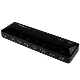 StarTech.com Concentrador USB 3.0 de 10 Puertos - Ladrón con Puertos de Carga y Sincronización - Hub con 2 Puertos de 1,5A StarTech.com Concentrador USB 3.0 de 10 Puertos - Ladrón con Puertos de Carga y Sincronización - Hub con 2 Puertos de 1,5A