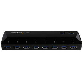 StarTech.com Concentrador USB 3.0 de 10 Puertos - Ladrón con Puertos de Carga y Sincronización - Hub con 2 Puertos de 1,5A StarTech.com Concentrador USB 3.0 de 10 Puertos - Ladrón con Puertos de Carga y Sincronización - Hub con 2 Puertos de 1,5A