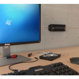 StarTech.com Hub Industrial de 10 Puertos USB 3.0 con Protección Antiestática ESD y Protección de Picos de 350W StarTech.com Hub Industrial de 10 Puertos USB 3.0 con Protección Antiestática ESD y Protección de Picos de 350W