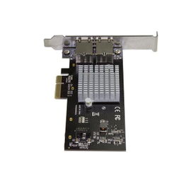 StarTech.com Tarjeta de Red PCI Express con 2 Puertos 10GBase-T - Tarjeta de Red PCI-E de 10 Gb NBASE-T con Chipset X550