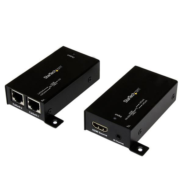 StarTech.com Extensor de HDMI por Cable Doble CAT5 - Alimentado por el Bus HDMI - 1080p