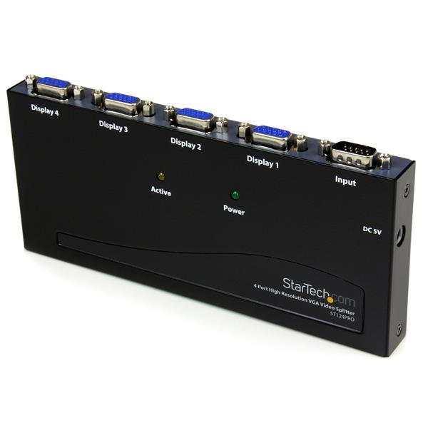 StarTech.com ST124PRO divisor de video VGA 4x VGA StarTech.com ST124PRO divisor de video VGA 4x VGA