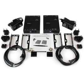 StarTech.com Juego Kit Extensor de Vídeo y Audio HDMI IP por Red Gigabit Ethernet cable UTP cat6 RJ45 Conversor