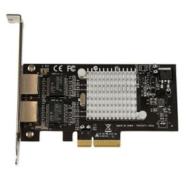 StarTech.com Tarjeta Adaptador de Red PCI Express PCI-E Gigabit Ethernet con 2 Puertos RJ45 Chipset Intel i350 StarTech.com Tarjeta Adaptador de Red PCI Express PCI-E Gigabit Ethernet con 2 Puertos RJ45 Chipset Intel i350