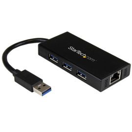 StarTech.com Hub USB 3.0 de Aluminio con Cable - Concentrador de 3 Puertos USB con Adaptador de Red Ethernet Gigabit Externo - Hub - 3 x SuperSpeed USB 3.0 + 1 x 10/100/1000 - sobremesa - para P/N: PEXUSB3S2EI, PEXUSB3S42, PEXUSB3S7, SVA5H2NEUA StarTech.com Hub USB 3.0 de Aluminio con Cable - Concentrador de 3 Puertos USB con Adaptador de Red Ethernet Gigabit Externo - Hub - 3 x SuperSpeed USB 3.0 + 1 x 10/100/1000 - sobremesa - para P/N: PEXUSB3S2EI, PEXUSB3S42, PEXUSB3S7, SVA5H2NEUA