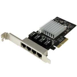 StarTech.com Tarjeta de Red PCI Express Ethernet Gigabit con 4 Puertos RJ45 Chipset Intel i350 StarTech.com Tarjeta de Red PCI Express Ethernet Gigabit con 4 Puertos RJ45 Chipset Intel i350