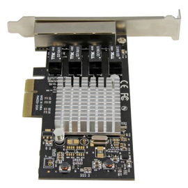 StarTech.com Tarjeta de Red PCI Express Ethernet Gigabit con 4 Puertos RJ45 Chipset Intel i350 StarTech.com Tarjeta de Red PCI Express Ethernet Gigabit con 4 Puertos RJ45 Chipset Intel i350