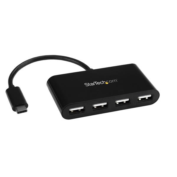 StarTech.com Hub Concentrador USB-C a USB A de 4 Puertos - Ladrón Adaptador USB Tipo C a USB A de 4 Puertos - USB 2.0 StarTech.com Hub Concentrador USB-C a USB A de 4 Puertos - Ladrón Adaptador USB Tipo C a USB A de 4 Puertos - USB 2.0