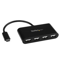 StarTech.com Hub Concentrador USB-C a USB A de 4 Puertos - Ladrón Adaptador USB Tipo C a USB A de 4 Puertos - USB 2.0 StarTech.com Hub Concentrador USB-C a USB A de 4 Puertos - Ladrón Adaptador USB Tipo C a USB A de 4 Puertos - USB 2.0