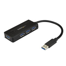 StarTech.com Hub Concentrador USB 3.0 de 4 Puertos - Mini Ladrón USB con Adaptador de Alimentación StarTech.com Hub Concentrador USB 3.0 de 4 Puertos - Mini Ladrón USB con Adaptador de Alimentación