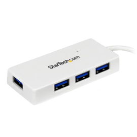 StarTech.com Adaptador Concentrador Hub Ladrón USB 3.0 Super Speed para Laptop de 4 Puertos Salidas - Blanco StarTech.com Adaptador Concentrador Hub Ladrón USB 3.0 Super Speed para Laptop de 4 Puertos Salidas - Blanco
