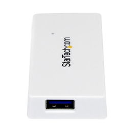 StarTech.com Adaptador Concentrador Hub Ladrón USB 3.0 Super Speed para Laptop de 4 Puertos Salidas - Blanco StarTech.com Adaptador Concentrador Hub Ladrón USB 3.0 Super Speed para Laptop de 4 Puertos Salidas - Blanco