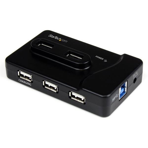 StarTech.com Adaptador Concentrador HUB Ladrón USB 6 Puertos - 2x USB 3.0 -4x USB 2.0 - 1x USB Cargador de 2A StarTech.com Adaptador Concentrador HUB Ladrón USB 6 Puertos - 2x USB 3.0 -4x USB 2.0 - 1x USB Cargador de 2A