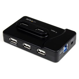 StarTech.com Adaptador Concentrador HUB Ladrón USB 6 Puertos - 2x USB 3.0 -4x USB 2.0 - 1x USB Cargador de 2A StarTech.com Adaptador Concentrador HUB Ladrón USB 6 Puertos - 2x USB 3.0 -4x USB 2.0 - 1x USB Cargador de 2A