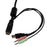 StarTech.com Conmutador Switch KVM 2 puertos HDMI USB Audio con Cables Integrados - 1080p