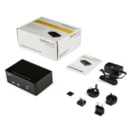 StarTech.com Switch Conmutador KVM de 2 Puertos DisplayPort - 4K 60Hz