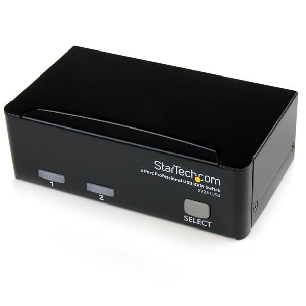 StarTech.com SV231USB interruptor KVM Negro StarTech.com SV231USB interruptor KVM Negro