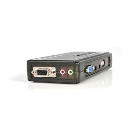 StarTech.com Juego de Conmutador Switch KVM 4 Puertos Vídeo VGA USB 2.0 con Cables y Audio StarTech.com Juego de Conmutador Switch KVM 4 Puertos Vídeo VGA USB 2.0 con Cables y Audio