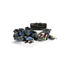 StarTech.com Juego de Conmutador Switch KVM 4 Puertos Vídeo VGA USB 2.0 con Cables y Audio StarTech.com Juego de Conmutador Switch KVM 4 Puertos Vídeo VGA USB 2.0 con Cables y Audio