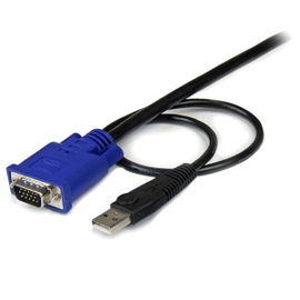 StarTech.com Cable KVM de 3m Ultra Delgado Todo en Uno VGA USB HD15 - 10ft Pies 2 en 1 StarTech.com Cable KVM de 3m Ultra Delgado Todo en Uno VGA USB HD15 - 10ft Pies 2 en 1