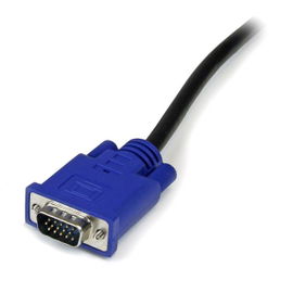StarTech.com Cable KVM de 1,8m Ultra Delgado Todo en Uno VGA USB HD15 - 6t Pies 2 en 1