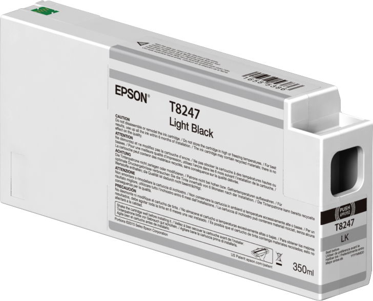 Epson Singlepack Light Black T824700 UltraChrome HDX/HD 350ml Epson Singlepack Light Black T824700 UltraChrome HDX/HD 350ml