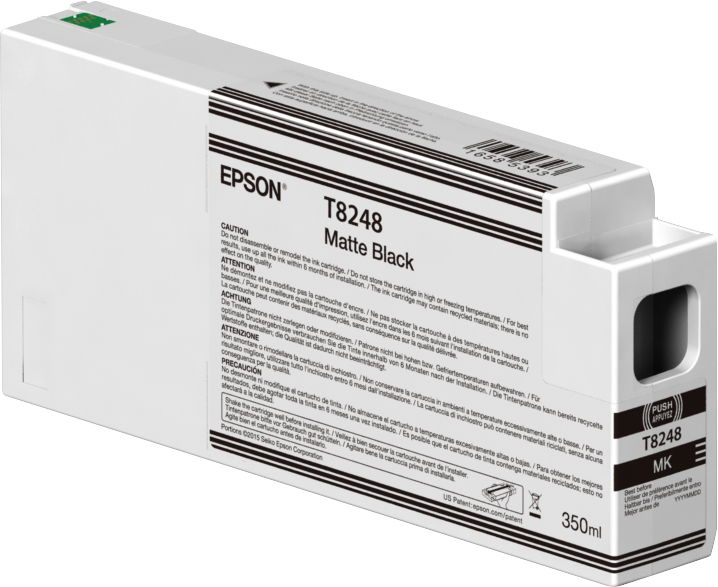 Epson Singlepack Matte Black T824800 UltraChrome HDX/HD 350ml Epson Singlepack Matte Black T824800 UltraChrome HDX/HD 350ml