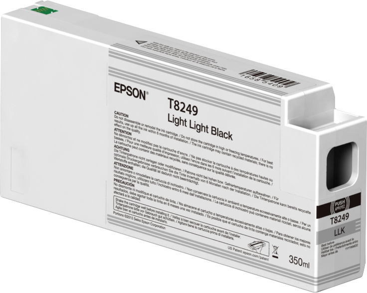 Epson Singlepack Light Light Black T824900 UltraChrome HDX/HD 350ml Epson Singlepack Light Light Black T824900 UltraChrome HDX/HD 350ml