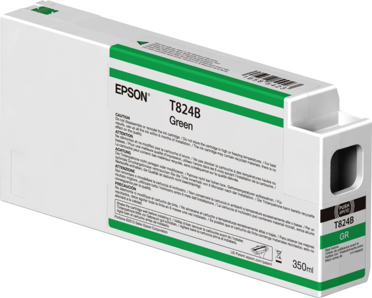 Epson Singlepack Green T824B00 UltraChrome HDX 350ml Epson Singlepack Green T824B00 UltraChrome HDX 350ml