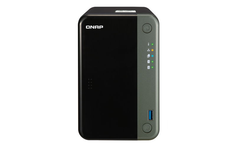 NAS QNAP TS-253D-4G-US PROCESADOR INTEL CELERON J4125 / MEMORIA RAM 4GB / 2 BAHIAS FRONTALES SATA 3.5 PULGADAS y 2.5 PULGADAS / 2 PUERTOS RJ45 2.5GbE / MONTAJE EN ESCRITORIO / APLICACIONES DE USO PERSONAL PARA COMPARTIR Y RESPALDAR DATOS EN LA NUBE NAS QNAP TS-253D-4G-US PROCESADOR INTEL CELERON J4125 / MEMORIA RAM 4GB / 2 BAHIAS FRONTALES SATA 3.5 PULGADAS y 2.5 PULGADAS / 2 PUERTOS RJ45 2.5GbE / MONTAJE EN ESCRITORIO / APLICACIONES DE USO PERSONAL PARA COMPARTIR Y RESPALDAR DATOS EN LA NUBE