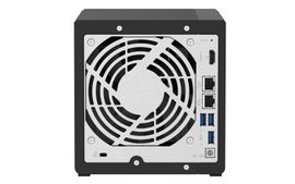 QNAP TS-451D2 - Servidor NAS - 4 compartimentos - SATA 6Gb/s - RAID 0, 1, 5, 6, 10, JBOD - RAM 4 GB - Gigabit Ethernet - iSCSI soporta