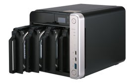 QNAP SMB STORAGE TS-453BT3-8G-US 4-BAY THUNDERBOLT™ 3 NAS. INTEL CELERON APOLLO LAKE J3455 QUAD-CORE CPU, 8GB RAM, SATA 6GB/S, 2 X THUNDERBOLT 3 PORTS (USB TYPE-C), 2 X 1GBE, 1 X 10GBE, 2 X M.2 2280 SATA SSD SLOTS QNAP SMB STORAGE TS-453BT3-8G-US 4-BAY THUNDERBOLT™ 3 NAS. INTEL CELERON APOLLO LAKE J3455 QUAD-CORE CPU, 8GB RAM, SATA 6GB/S, 2 X THUNDERBOLT 3 PORTS (USB TYPE-C), 2 X 1GBE, 1 X 10GBE, 2 X M.2 2280 SATA SSD SLOTS